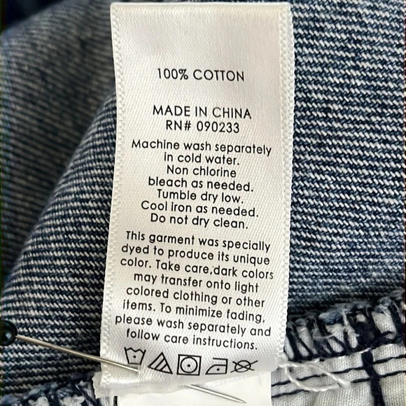 PacSun Vintage Contrast Side Panel Denim Skirt - Size 26 - Picture 7 of 8